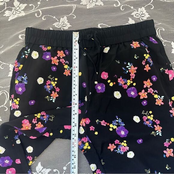 Juicy Couture 100% Silk Floral Joggers Sz Small - Picture 12 of 15
